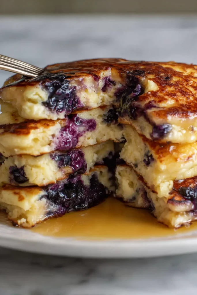 Blueberry Kodiak Cottage Cheese Pancakes Recipe
