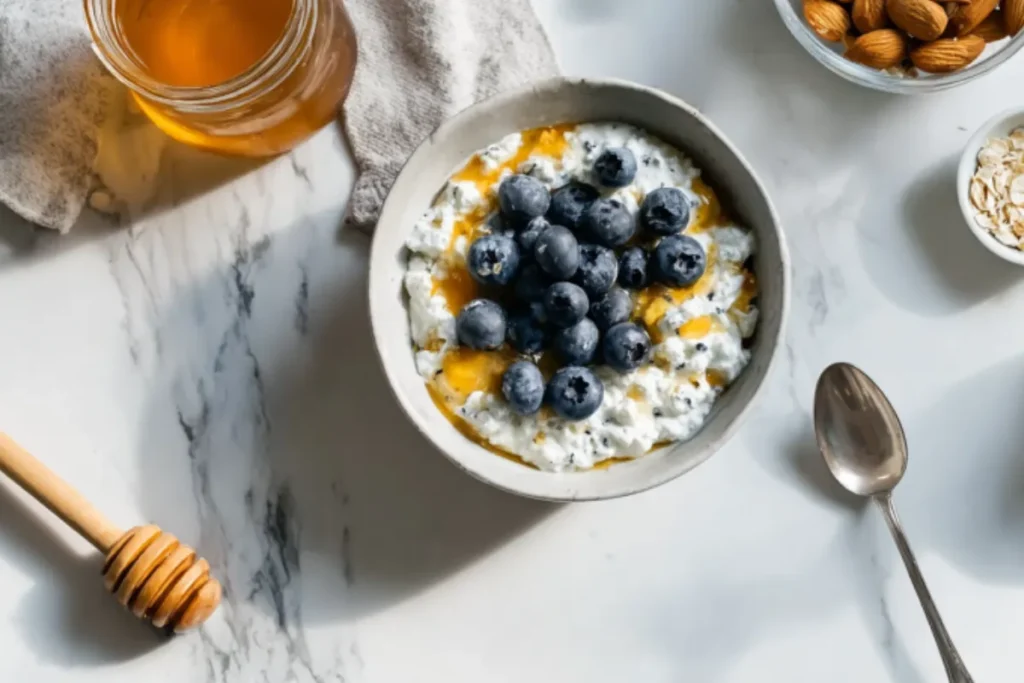 Homemade Blueberry Cottage Cheese (High-Protein Recipe)