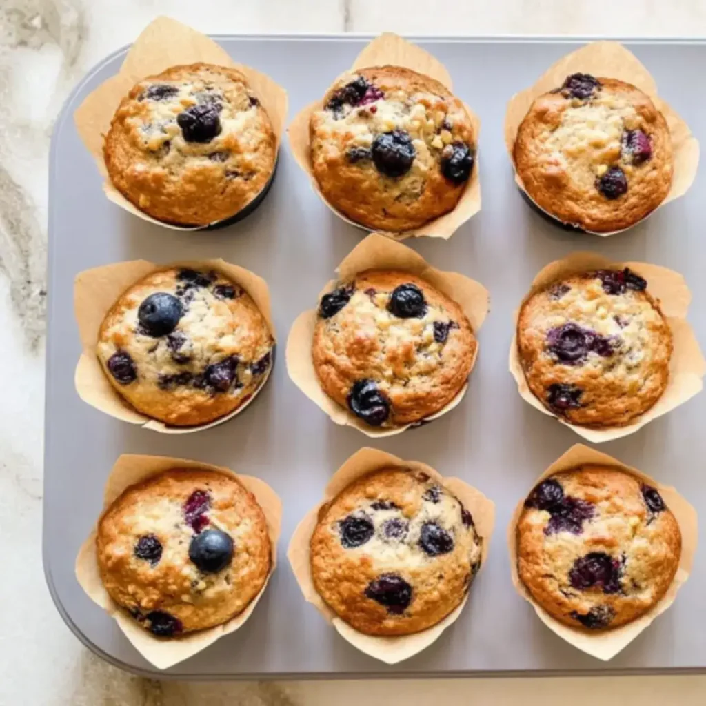 Moist Cottage Cheese Blueberry Muffins (Kid-Approved)