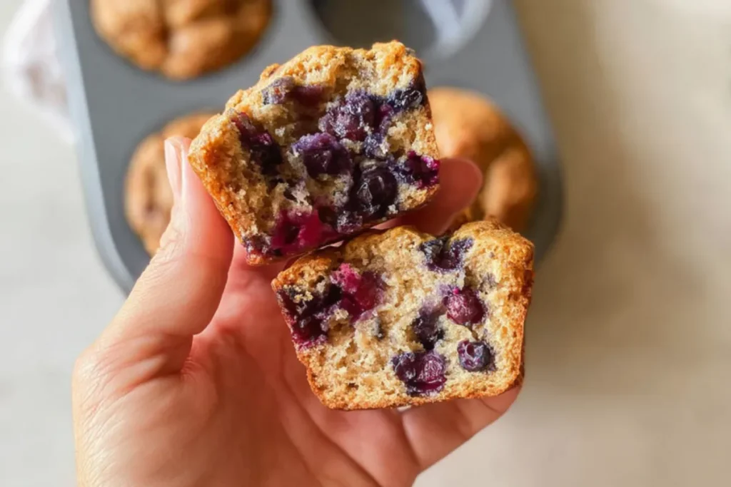 Simple Cottage Cheese Blueberry Muffins Recipe