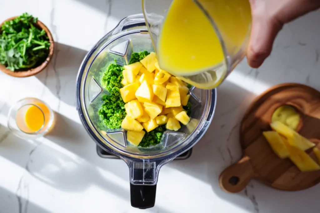 Easy Lemon Ginger Spinach Smoothie