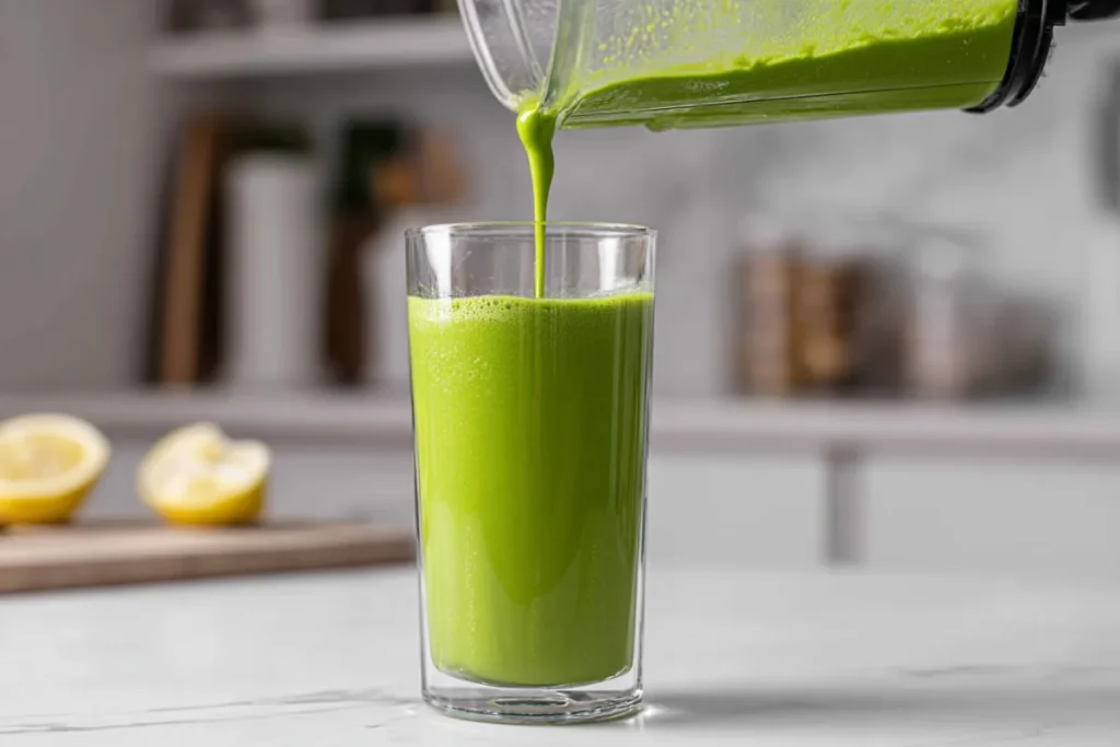 Healthy Lemon Ginger Spinach Smoothie King Copycat