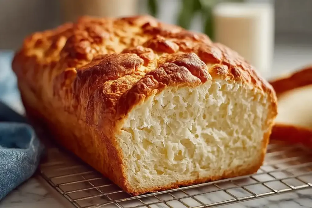 High Protein Bread Recipe with Greek Yogurt - No Kneading
