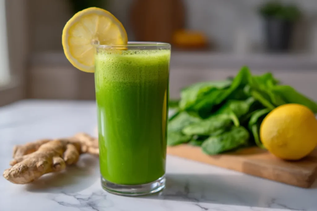 Lemon Ginger Spinach Smoothie Recipe