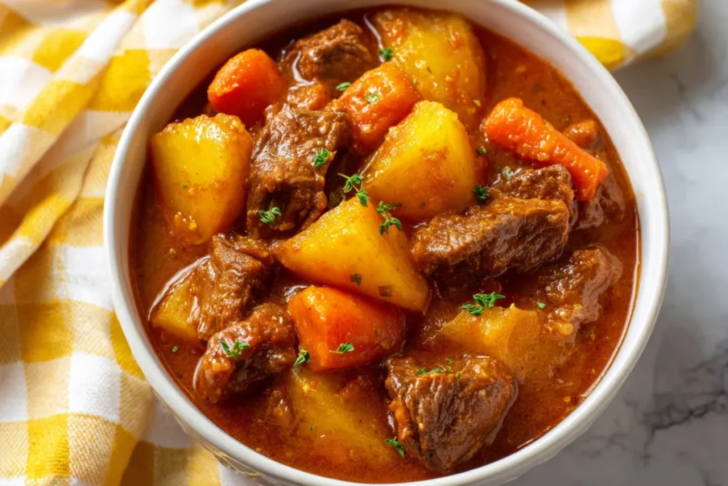 Amish Beef Stew Recipe_ Simple & Delicious