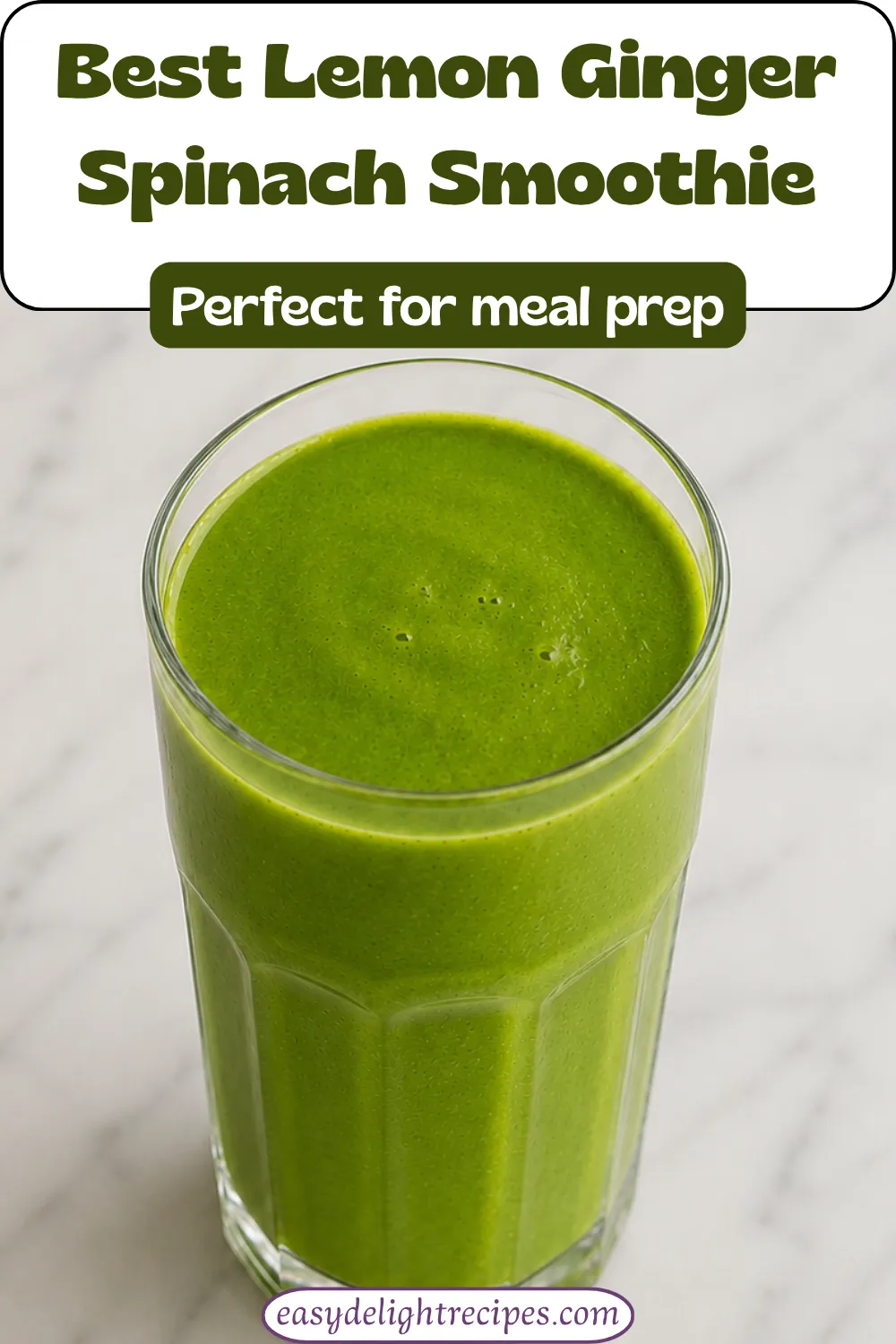 Best Lemon Ginger Spinach Smoothie Ready In 2 Minutes