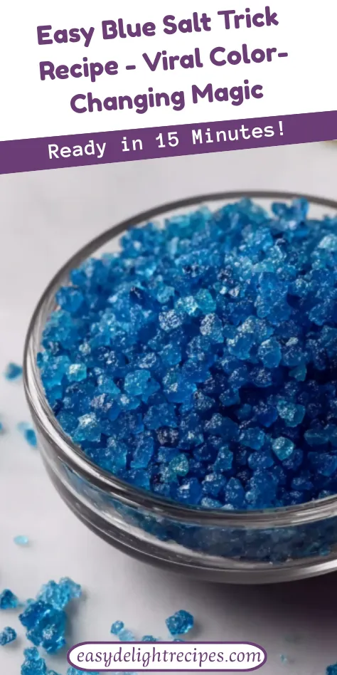 Easy Blue Salt Trick Recipe - Viral Color-Changing Magic