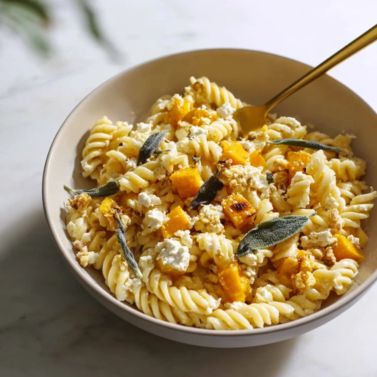Baked Feta Butternut Squash Pasta