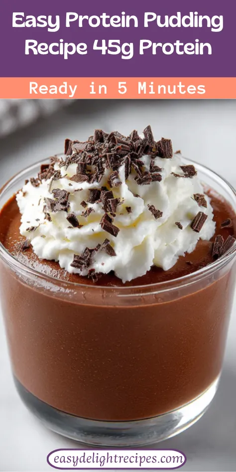High Protein Chocolate Pudding - Healthy Dessert