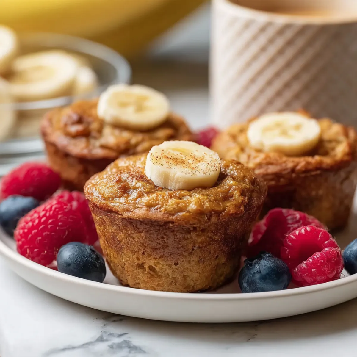 Banana Cottage Cheese Muffins (Easy, High Protein Snack for Busy Families)