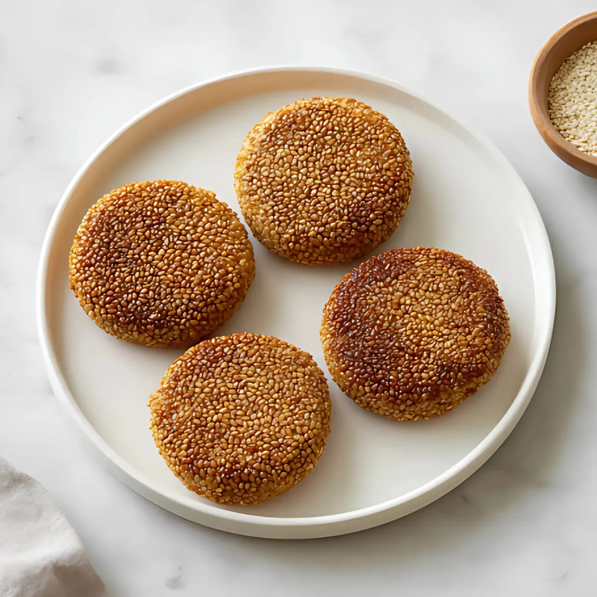 2-Ingredient Banana Sesame Cakes for Weight Loss