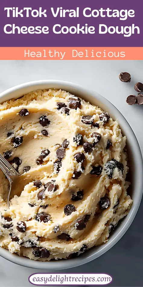 TikTok Viral Cottage Cheese Cookie Dough