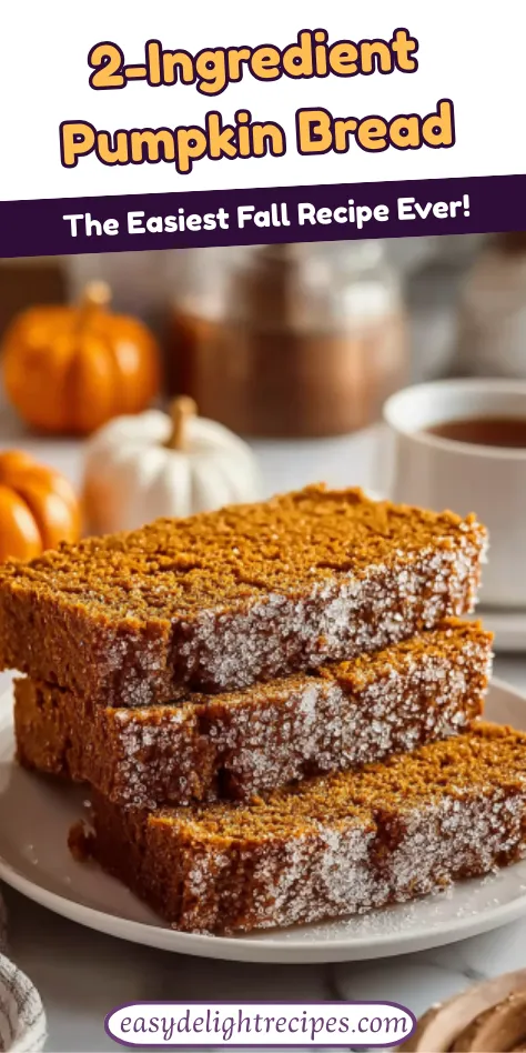 2-Ingredient Pumpkin Bread The Easiest Fall Recipe Ever