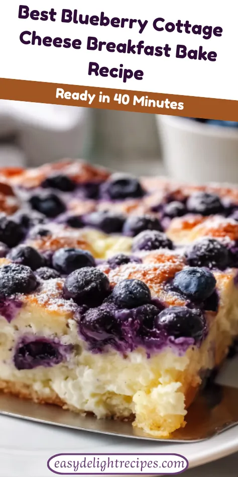 Best Blueberry Cottage Cheese Breakfast Bake Recipe