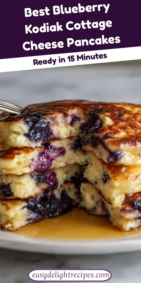 Best Blueberry Kodiak Cottage Cheese Pancakes