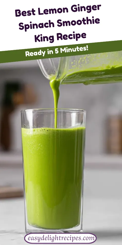 Best Lemon Ginger Spinach Smoothie King Recipe