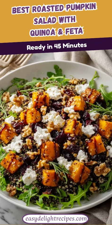 Best Roasted Pumpkin Salad With Quinoa & Feta