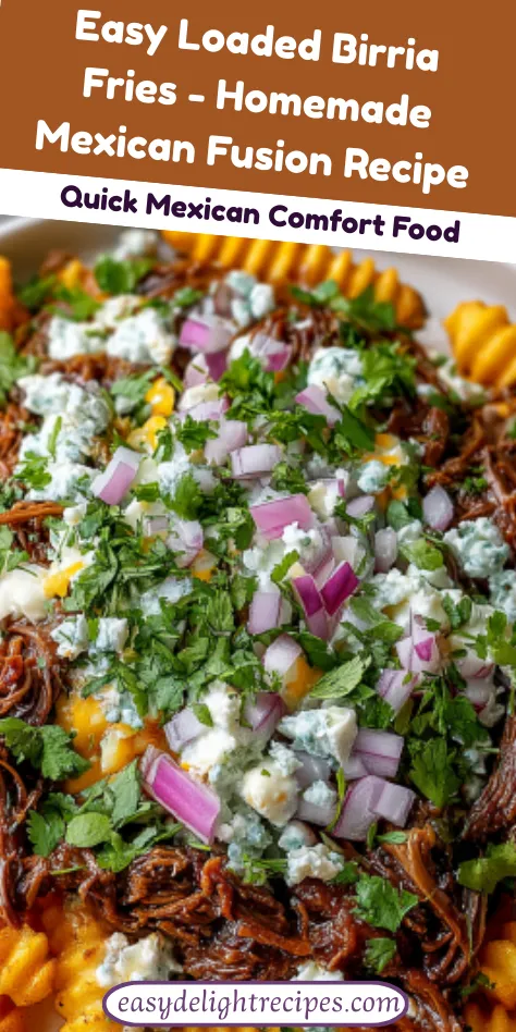 Easy Loaded Birria Fries - Homemade Mexican Fusion Recipe