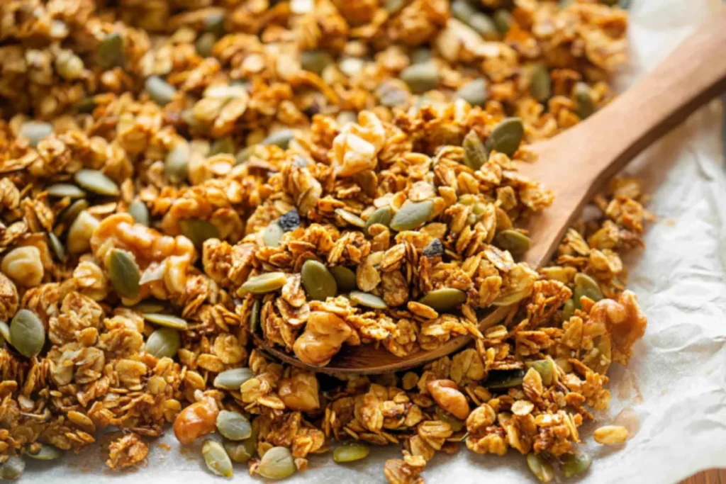 Easy Pumpkin Flax Granola Recipe - Ready in 30 Minutes