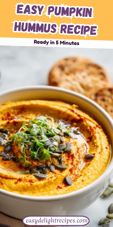 Easy Pumpkin Hummus Recipe Perfect Fall Dip