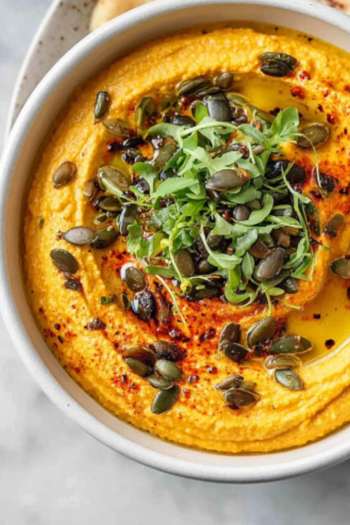 Healthy Pumpkin Hummus Recipe (Vegan + Protein-Packed)