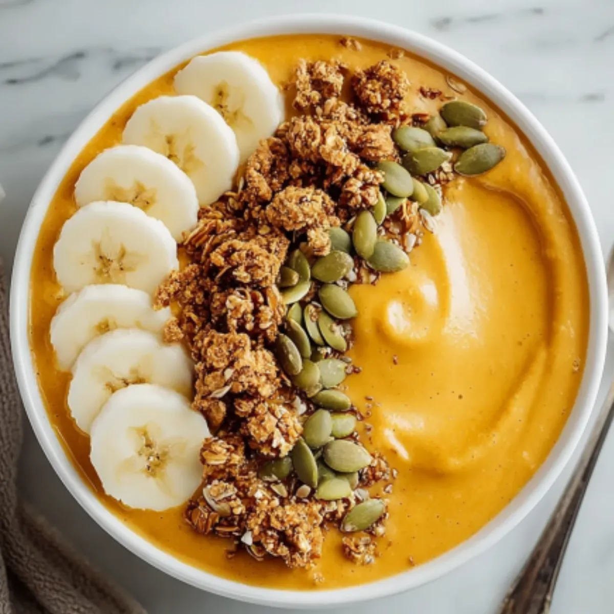 Creamy High Protein Pumpkin Smoothie Bowl Recipe