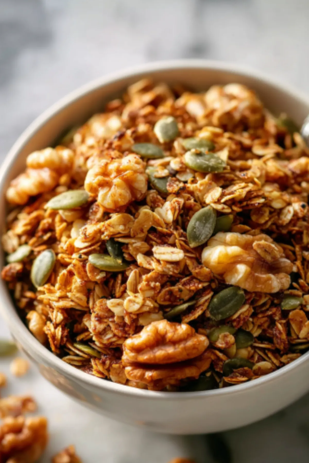 Homemade Pumpkin Flax Granola Recipe - Healthy & Delicious