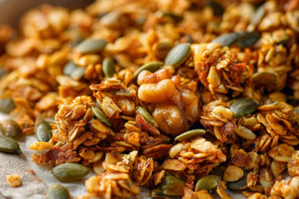Pumpkin Flax Granola Recipe - Crunchy Homemade Goodness