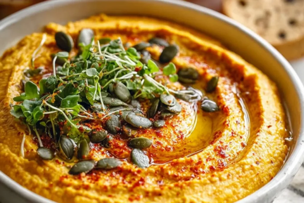 Pumpkin Hummus Recipe - Creamy, Healthy, Delicious