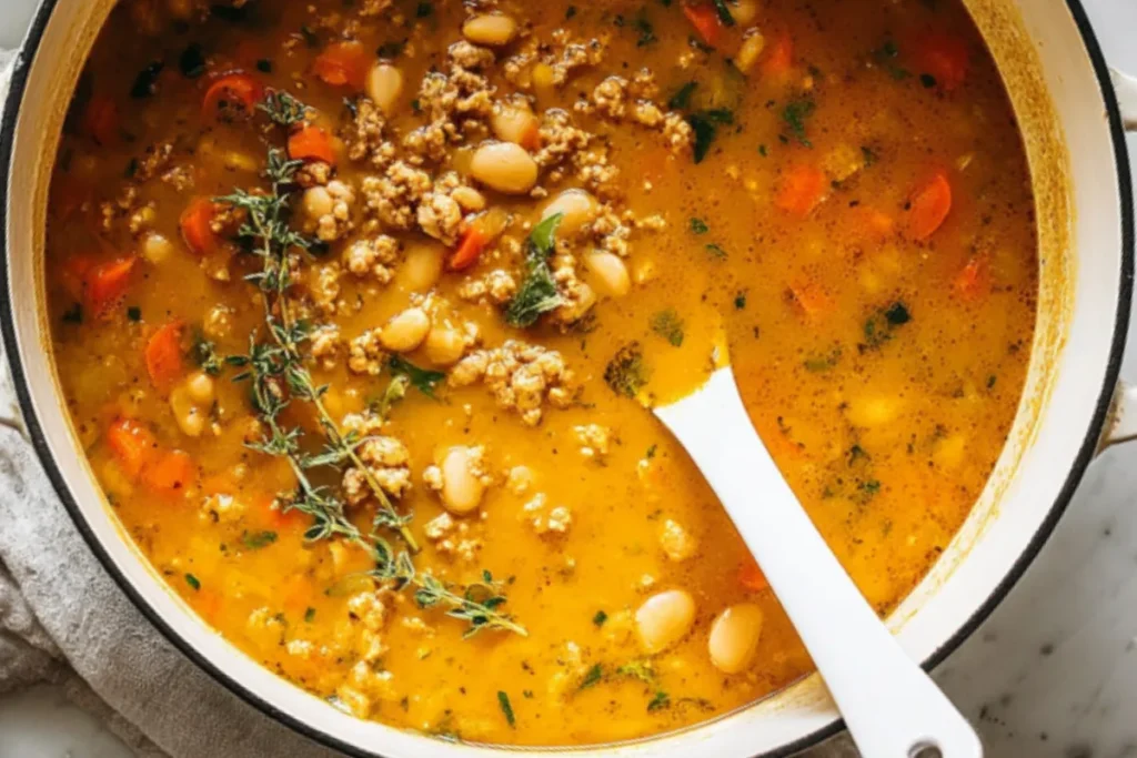 Simple Creamy Turkey Pumpkin Chili - Cozy Weeknight Meal