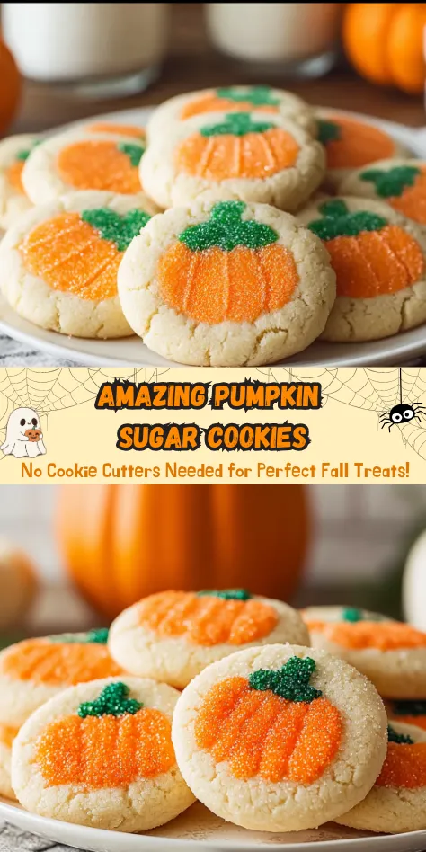 Amazing Pumpkin Sugar Cookies No Cookie Cutters Needed for Perfect Fall Treats