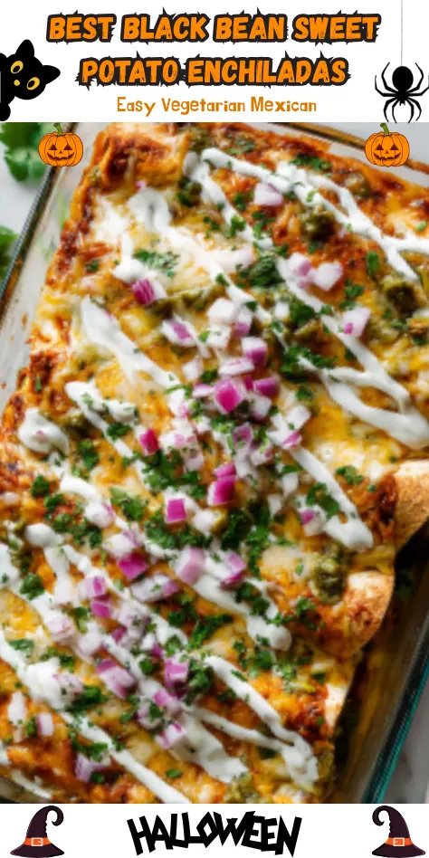 Best Black Bean Sweet Potato Enchiladas Easy Vegetarian Mexican