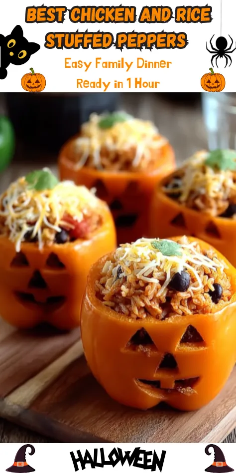 Best Chicken and Rice Stuffed Peppers - Easy Family Dinner