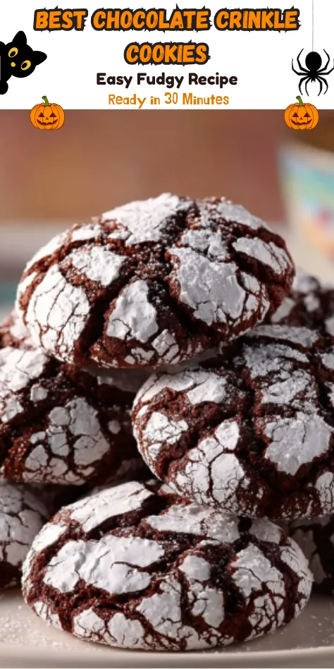 Best Chocolate Crinkle Cookies Easy Fudgy Recipe