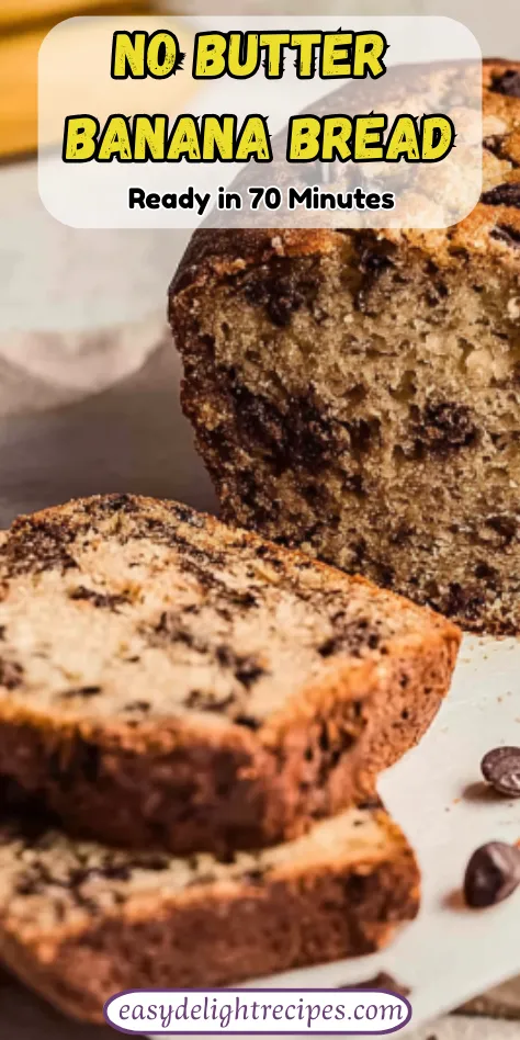 Best No Butter Banana Bread Recipe - Ready in 70 Minutes
