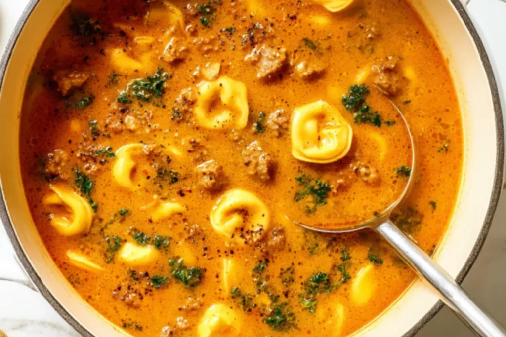 Butternut Squash and Italian Sausage Soup Bowl