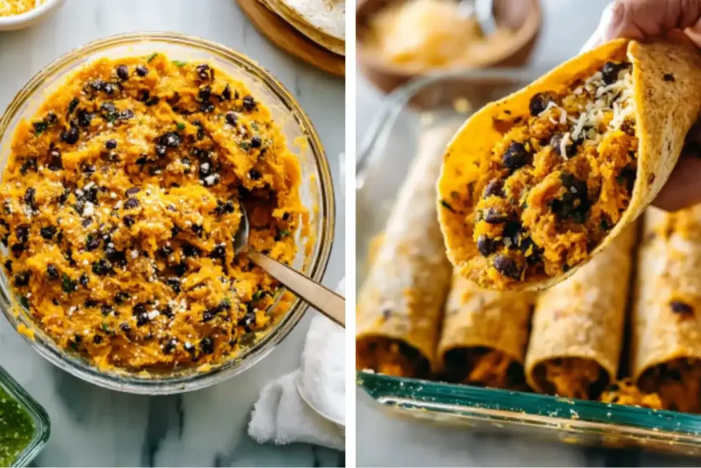 Easy Black Bean Sweet Potato Enchiladas for Families