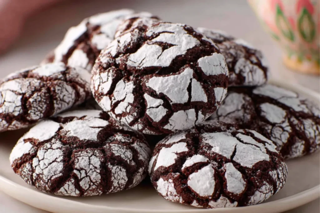Easy Chocolate Crinkle Cookies Recipe in 30 Minutes