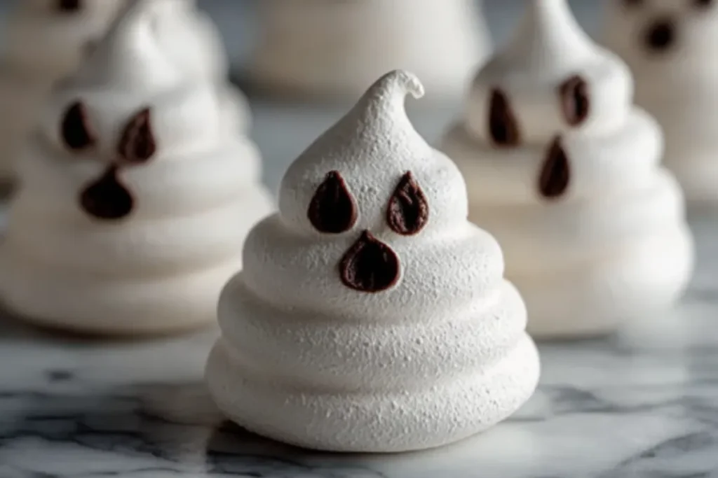 Easy Ghost Meringues - 5 Ingredient Recipe