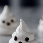 Easy Ghost Meringues - Best Halloween Treats Ready in 3 Hour