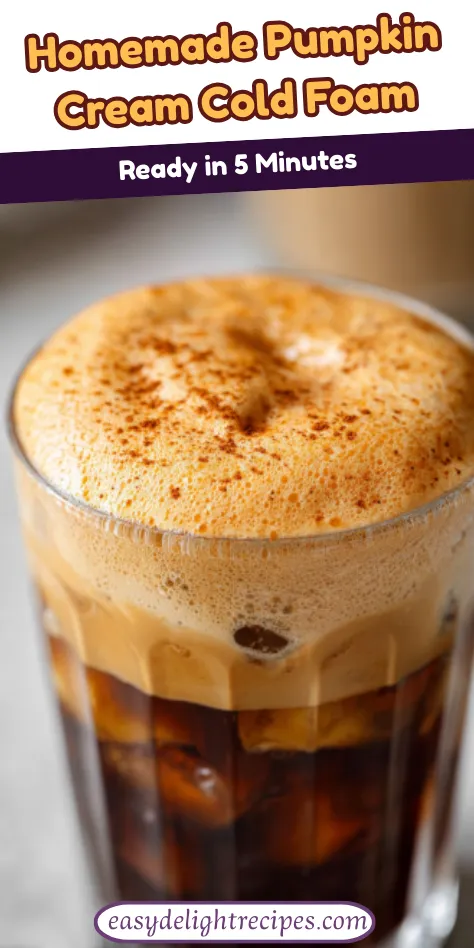 Easy Homemade Pumpkin Cream Cold Foam Ready in 5 Minutes