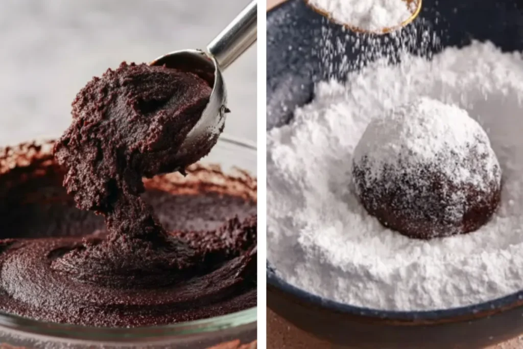 Fudgy Chocolate Crinkle Cookies - Simple Ingredients