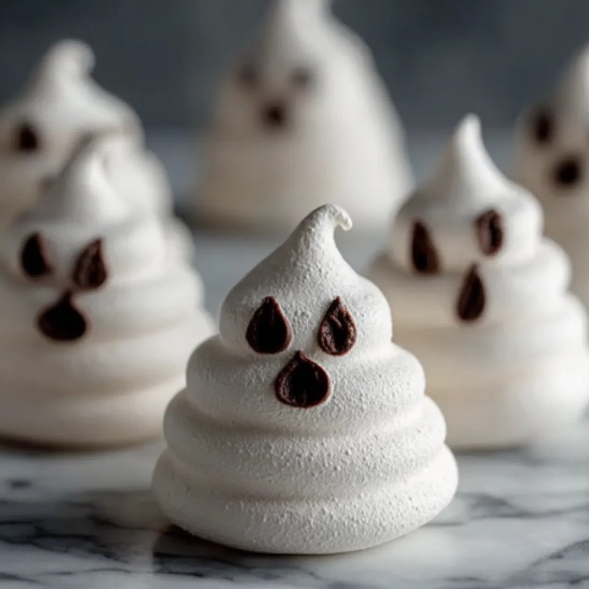 Easy Ghost Meringues for Halloween