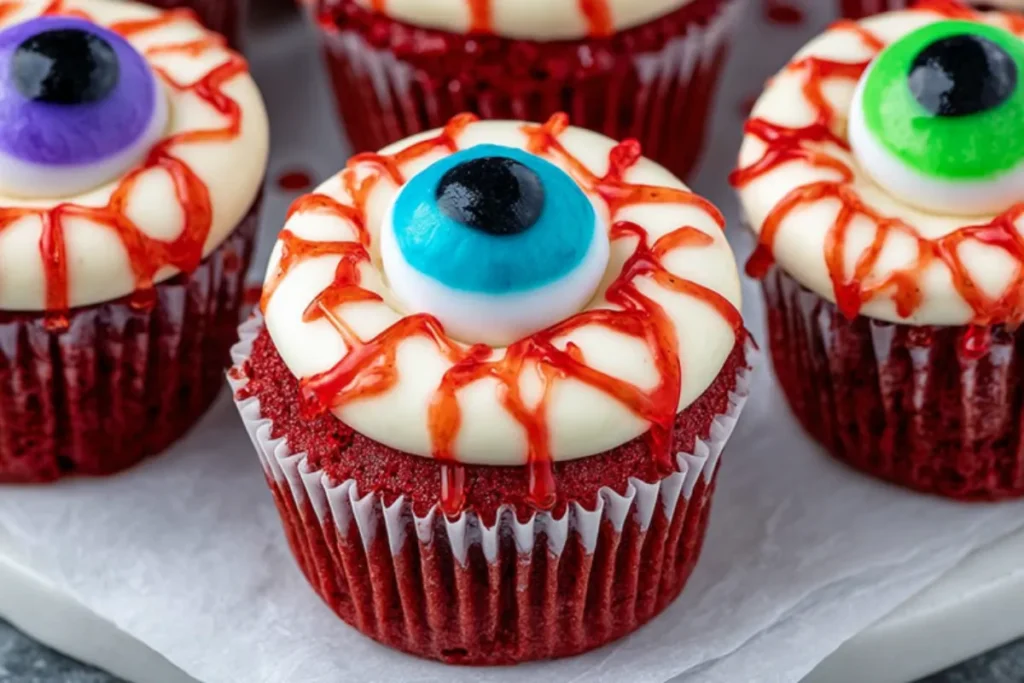 Halloween Eyeball Cupcakes - Simple & Scary