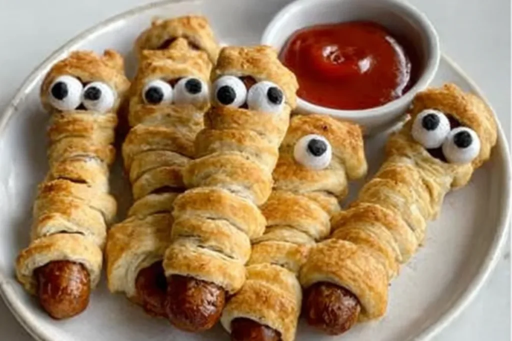 Halloween Recipe _ Sausage Mummies Spooky Treat