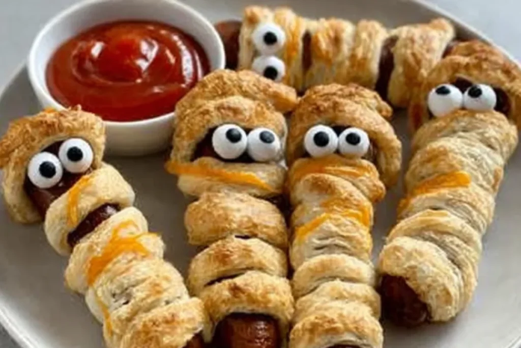Halloween Recipe _ Simple Sausage Mummies Guide