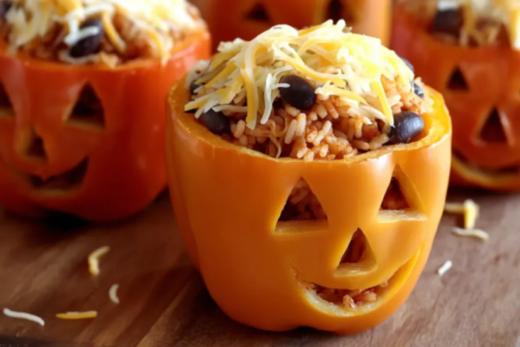 Healthy Chicken and Rice Stuffed Peppers