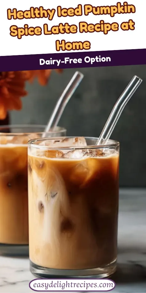 Healthy Iced Pumpkin Spice Latte Recipe at Home