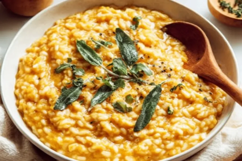 Healthy Pumpkin Risotto with Umami Miso