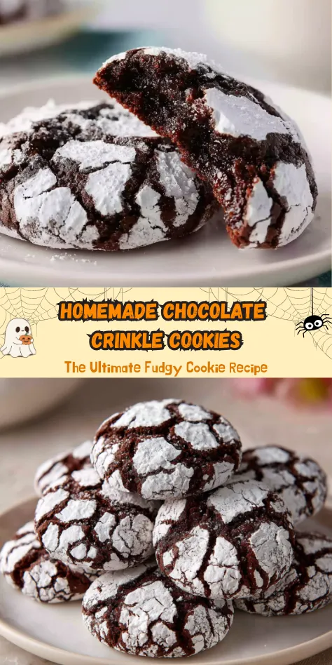 Homemade Chocolate Crinkle Cookies The Ultimate Fudgy Cookie Recipe